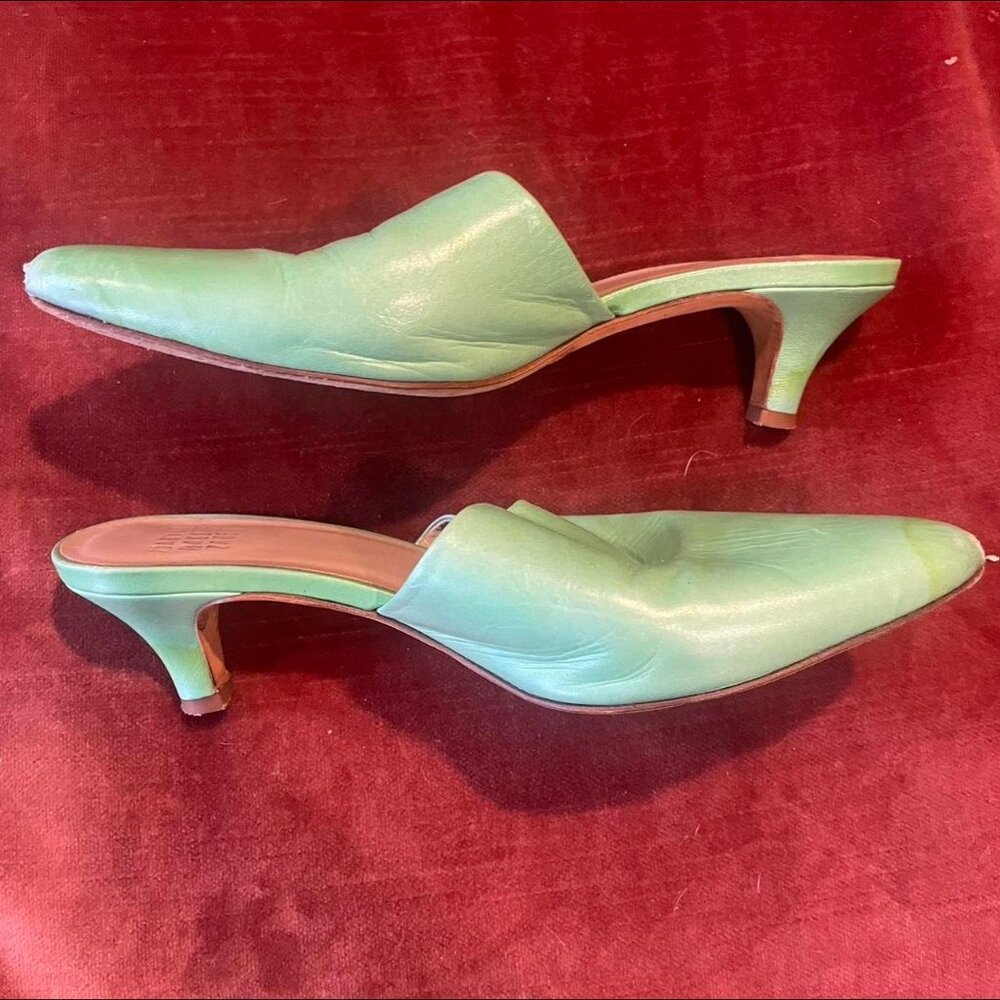 Maryam Nassir Zadeh green "Andrea" mules